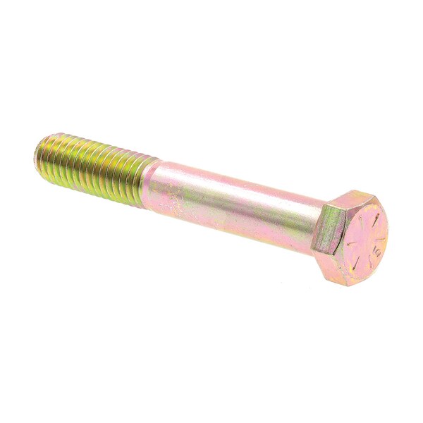 Prime-Line Hex Head Cap Screw, Grade 8 7/16in-14 X 3in Grade 8 Yellow Zinc Plated Steel 10PK 9105618 - main